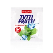 Пробник гель-смазки Tutti-frutti со вкусом мяты - 4 гр. - Биоритм - купить с доставкой в Бердске