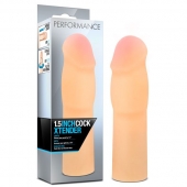 Телесная насадка-удлинитель на пенис PERFORMANCE 1.5INCH COCK XTENDER - 16 см. - Blush Novelties - в Бердске купить с доставкой