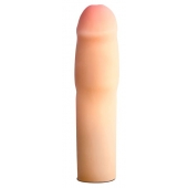 Телесная насадка-удлинитель на пенис PERFORMANCE 1.5INCH COCK XTENDER - 16 см. - Blush Novelties - в Бердске купить с доставкой