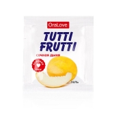 Пробник гель-смазки Tutti-frutti со вкусом сочной дыни - 4 гр. - Биоритм - купить с доставкой в Бердске