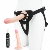Регулируемые трусики с 2 насадками - 16 и 15 см. - Lux Fetish - купить с доставкой в Бердске
