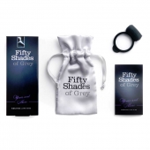 Темно-серое эрекционное кольцо Vibrating Love Ring с вибрацией - Fifty Shades of Grey - в Бердске купить с доставкой