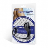 Стимулятор простаты с фиксацией эрекционным кольцом Prostate Gear - BlueLine - в Бердске купить с доставкой