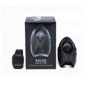 Темно-серый инновационный мужской осциллятор PULSE SOLO LUX с пультом ДУ - Hot Octopuss - в Бердске купить с доставкой