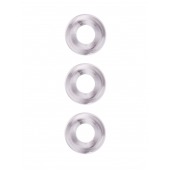 Набор из 3 гладких прозрачных эрекционных колец - Erowoman-Eroman - в Бердске купить с доставкой