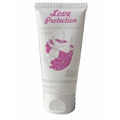 Лубрикант на водной основе с ароматом малины Love Protection Raspberry - 50 мл. - Lola Games - купить с доставкой в Бердске