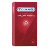 Презервативы Torex  Сладкая любовь  с ароматом клубники - 12 шт. - Torex - купить с доставкой в Бердске