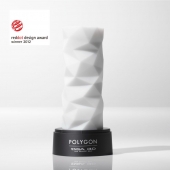Белый 3D мастурбатор POLYGON - Tenga - в Бердске купить с доставкой