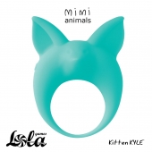 Зеленое эрекционное кольцо Kitten Kyle - Lola Games - в Бердске купить с доставкой