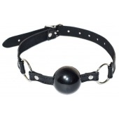 Черный гладкий кляп-шарик Crave - Lola Games - купить с доставкой в Бердске