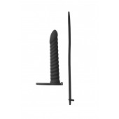 Черная вибронасадка для двойного проникновения Rori - 17 см. - Lola Games - купить с доставкой в Бердске