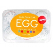 Набор из 6 мастурбаторов Tenga EGG Easy Beat с различным рельефом - Tenga - в Бердске купить с доставкой