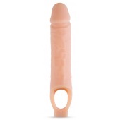 Телесный реалистичный фаллоудлинитель 10 Inch Silicone Cock Sheath Penis Extender - 25,4 см. - Blush Novelties - в Бердске купить с доставкой