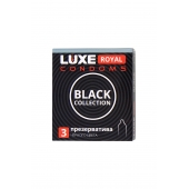 Черные презервативы LUXE Royal Black Collection - 3 шт. - Luxe - купить с доставкой в Бердске
