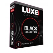 Черные презервативы LUXE Royal Black Collection - 3 шт. - Luxe - купить с доставкой в Бердске