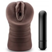 Коричневый мастурбатор-вагина Hot Chocolate Brianna - Blush Novelties - в Бердске купить с доставкой