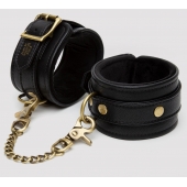 Черные оковы на ноги Bound to You Faux Leather Ankle Cuffs - Fifty Shades of Grey - купить с доставкой в Бердске