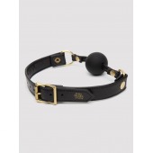 Черный кляп-шар Bound to You Faux Leather Ball Gag - Fifty Shades of Grey - купить с доставкой в Бердске