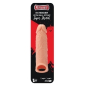 Телесная насадка EXTENDER WITH BALL STRAP 6.5 - 17 см. - Dream Toys - в Бердске купить с доставкой