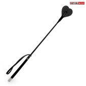 Черный стек с наконечником-сердечком - 54 см. - Notabu - купить с доставкой в Бердске