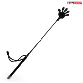 Черный стек с наконечником-ладошкой - 55 см. - Notabu - купить с доставкой в Бердске