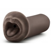 Коричневый мастурбатор-ротик Naughty Nicole - Blush Novelties - в Бердске купить с доставкой