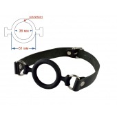 Черный кляп-рамка на регулируемых ремешках - Sitabella - купить с доставкой в Бердске