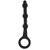 Черная анальная ёлочка Pleasure Piston - 17,5 см. - Chisa