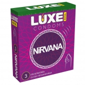 Презервативы с увеличенным количеством смазки LUXE Royal Nirvana - 3 шт. - Luxe - купить с доставкой в Бердске