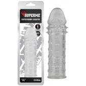 Прозрачная реалистичная насадка на пенис Extra Texture Sleeve - 16,2 см. - Chisa - в Бердске купить с доставкой