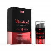 Жидкий интимный гель с эффектом вибрации Vibration! Strawberry - 15 мл. - INTT - купить с доставкой в Бердске