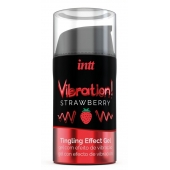 Жидкий интимный гель с эффектом вибрации Vibration! Strawberry - 15 мл. - INTT - купить с доставкой в Бердске
