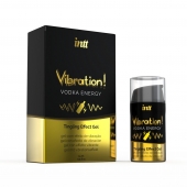 Жидкий интимный гель с эффектом вибрации Vibration! Vodka Energy - 15 мл. - INTT - купить с доставкой в Бердске