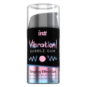 Жидкий интимный гель с эффектом вибрации Vibration! Bubble Gum - 15 мл. - INTT - купить с доставкой в Бердске