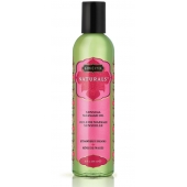 Массажное масло Naturals Strawberry Dreams с ароматом клубники - 236 мл. - Kama Sutra - купить с доставкой в Бердске