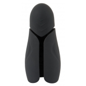Черный силиконовый вибромастурбатор с нагревом Masturbator with 2 Functions - Orion - в Бердске купить с доставкой