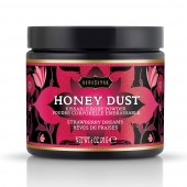 Пудра для тела Honey Dust Body Powder с ароматом клубники - 170 гр. - Kama Sutra - купить с доставкой в Бердске