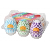 Набор из 6 мастурбаторов Tenga EGG IV с различным рельефом - Tenga - в Бердске купить с доставкой