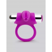Лиловое виброкольцо с пультом ДУ Remote Control Cock Ring - Happy Rabbit - в Бердске купить с доставкой