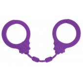 Фиолетовые силиконовые наручники Suppression - Lola Games - купить с доставкой в Бердске
