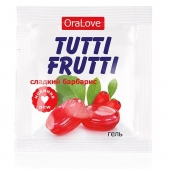 Гель-смазка Tutti-frutti со вкусом барбариса - 4 гр. - Биоритм - купить с доставкой в Бердске
