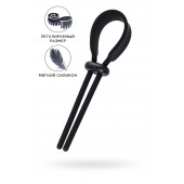 Черное эрекционное лассо на пенис Keb - A-toys - в Бердске купить с доставкой