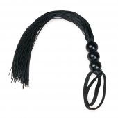 Черная силиконовая плеть Silicone Whip - 32 см. - Easy toys - купить с доставкой в Бердске