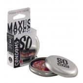 Экстремально тонкие презервативы в железном кейсе MAXUS Extreme Thin - 3 шт. - Maxus - купить с доставкой в Бердске