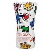 Мастурбатор-туба Keith Haring Soft Tube CUP - Tenga - в Бердске купить с доставкой