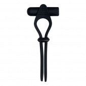 Черное эрекционное лассо с вибропулей Black Tie Affair - Zero Tolerance - в Бердске купить с доставкой