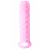 Розовый фаллоудлинитель Homme Long - 13,5 см. - Lola Games - в Бердске купить с доставкой