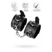Черные оковы Anonymo из искусственной кожи - ToyFa - купить с доставкой в Бердске