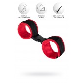 Красно-черные велюровые оковы Anonymo - ToyFa - купить с доставкой в Бердске