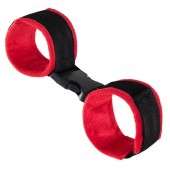 Красно-черные велюровые оковы Anonymo - ToyFa - купить с доставкой в Бердске